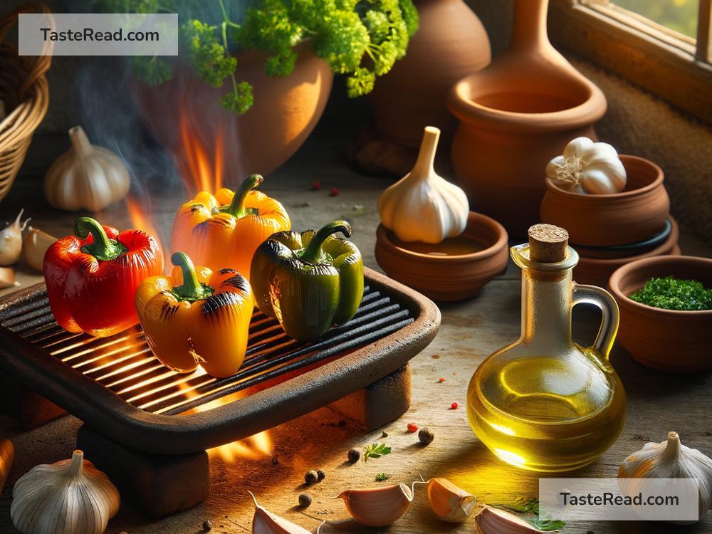 Exploring the Sensory Pleasure of Fire-Roasted Bell Peppers in Spain, Spain