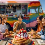Exploring the Vibrant Array of Summer Fresh Fruit Crepes in Californian Food Trucks in California, USA