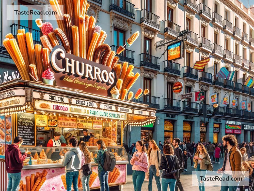 Exploring the Vibrant Culinary Scene of Artful Churro Stands in Madrid, Spain
