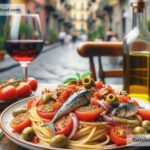 Exploring Zesty Spaghetti Puttanesca in Naples, Italy