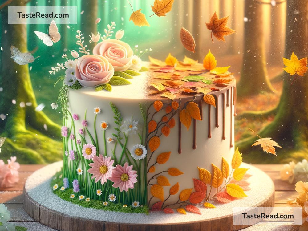 Fictional story of the cake that changes seasons