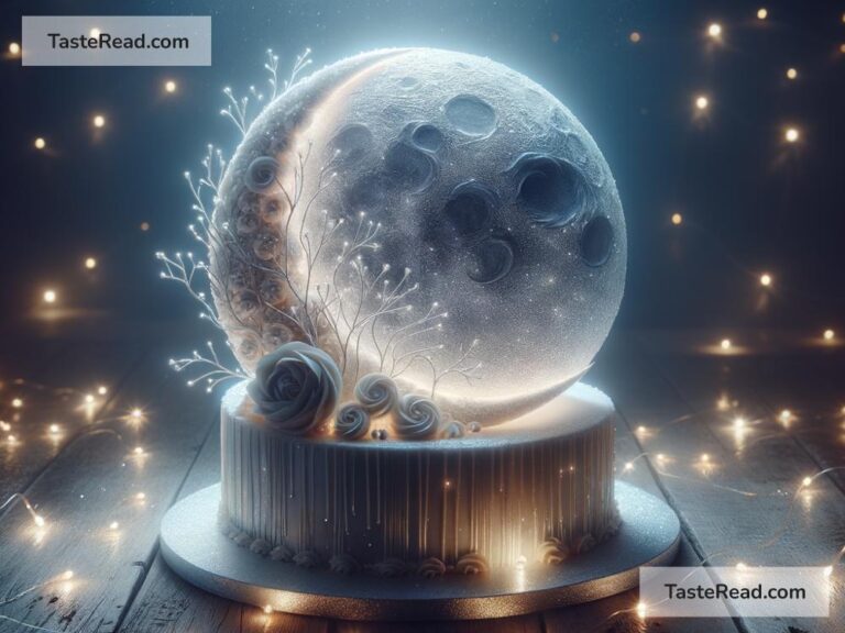 Fictional story of the cake that shines like the moon