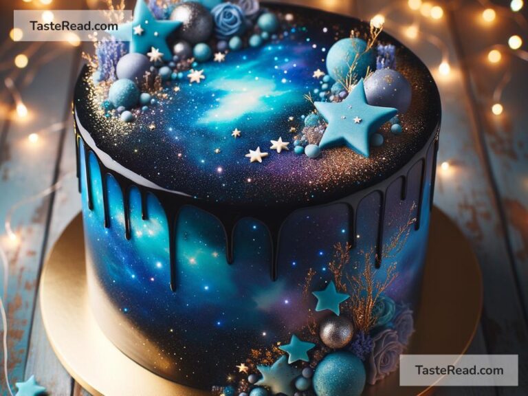 Fictional story of the cake that sparkles like stars