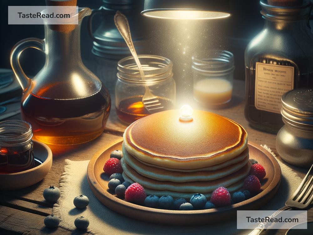 Fictional story of the pancake that glows in darkness