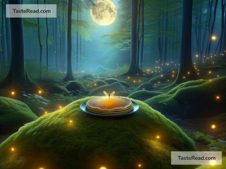 Fictional story of the pancake that glows under the moon