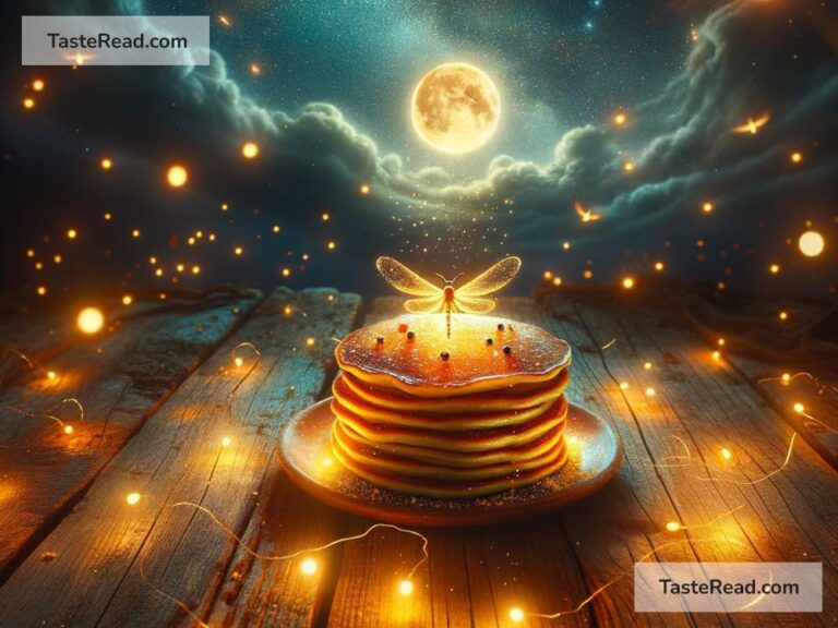 Fictional story of the pancake that glows under the stars