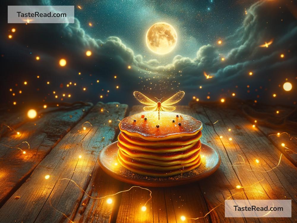 Fictional story of the pancake that glows under the stars