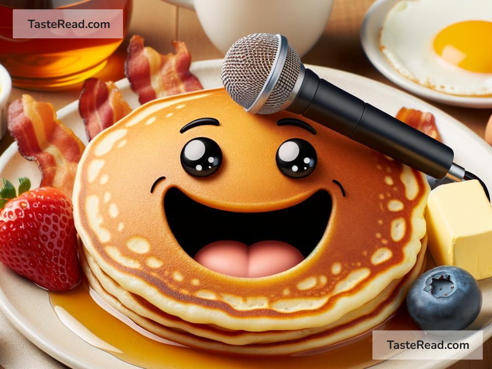 Fictional story of the pancake that tells jokes