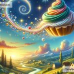 Fictional tale of the cake that flies through the sky