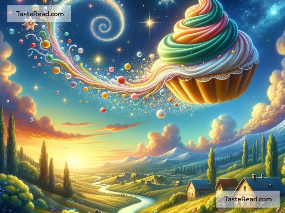 Fictional tale of the cake that flies through the sky