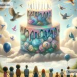 Fictional tale of the cake that floats in the sky