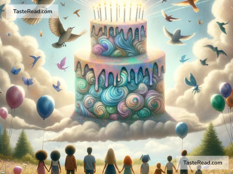 Fictional tale of the cake that floats in the sky