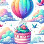 Fictional tale of the cake that floats like a balloon