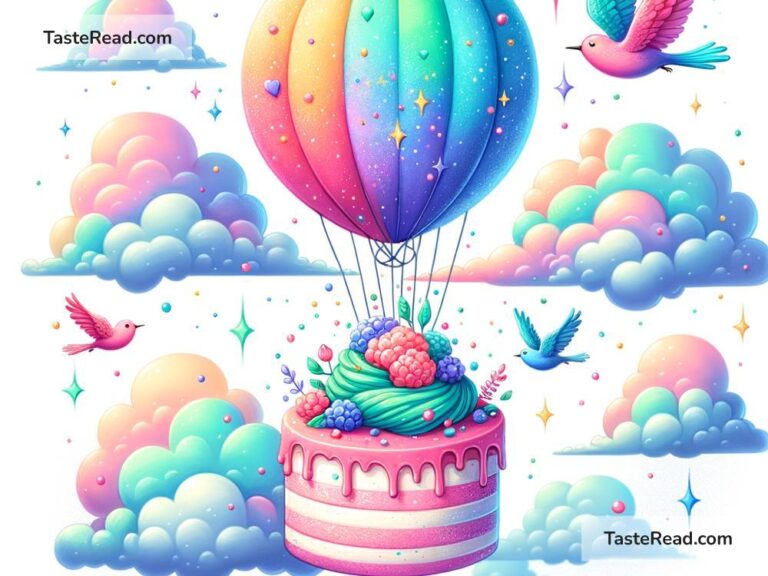 Fictional tale of the cake that floats like a balloon