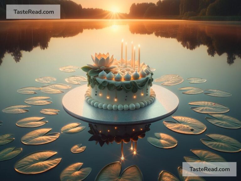 Fictional tale of the cake that floats on water