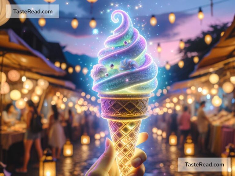 Fictional tale of the glowing ice cream cone