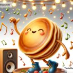 Fictional tale of the pancake that dances to music