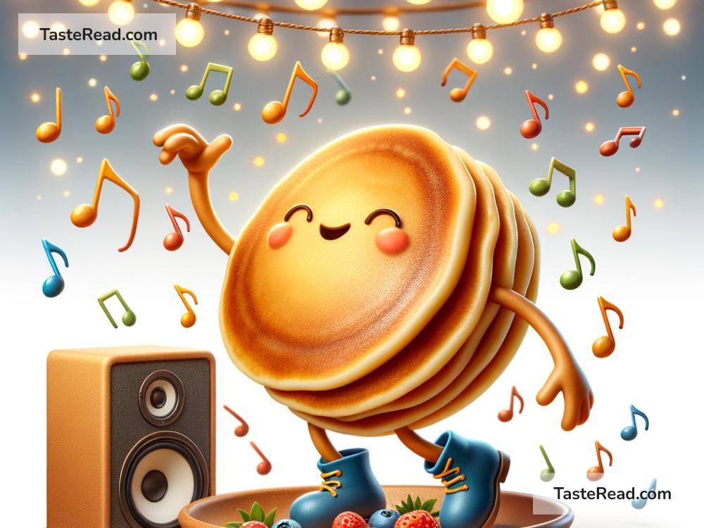 Fictional tale of the pancake that dances to music