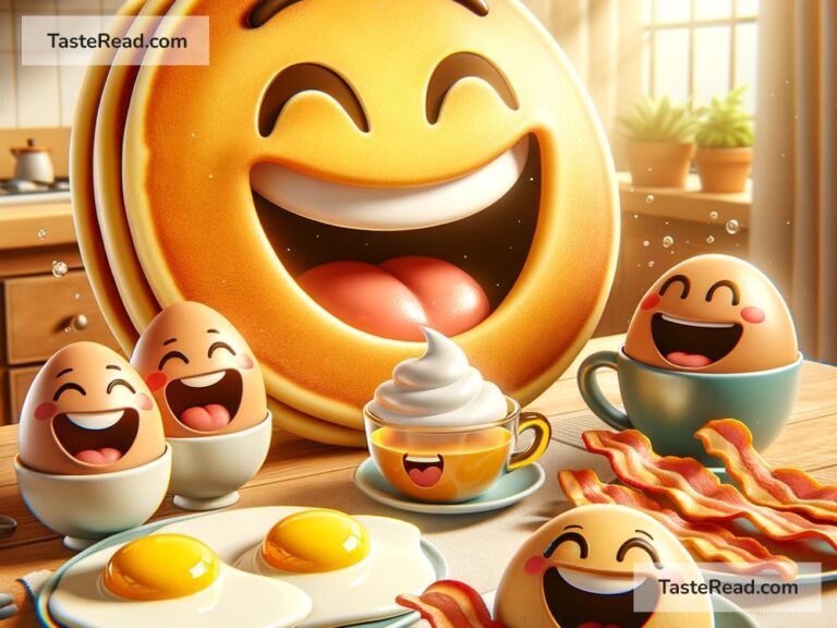 Fictional tale of the pancake that tells jokes