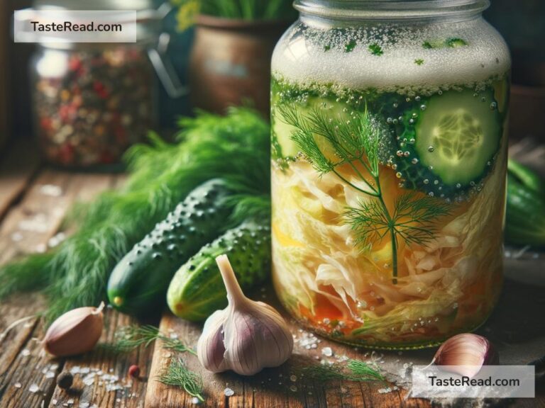How fermentation changes the flavor profile of vegetables like cabbage and cucumbers