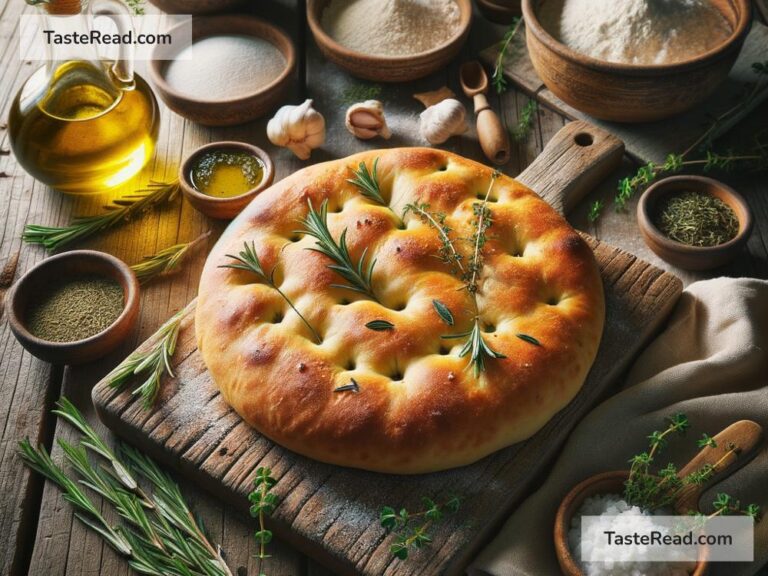 How to Bake Rustic Focaccia Bread with Olive Oil and Herbs