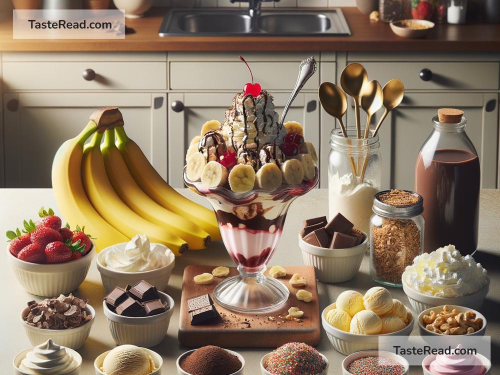 how to create a classic banana split sundae