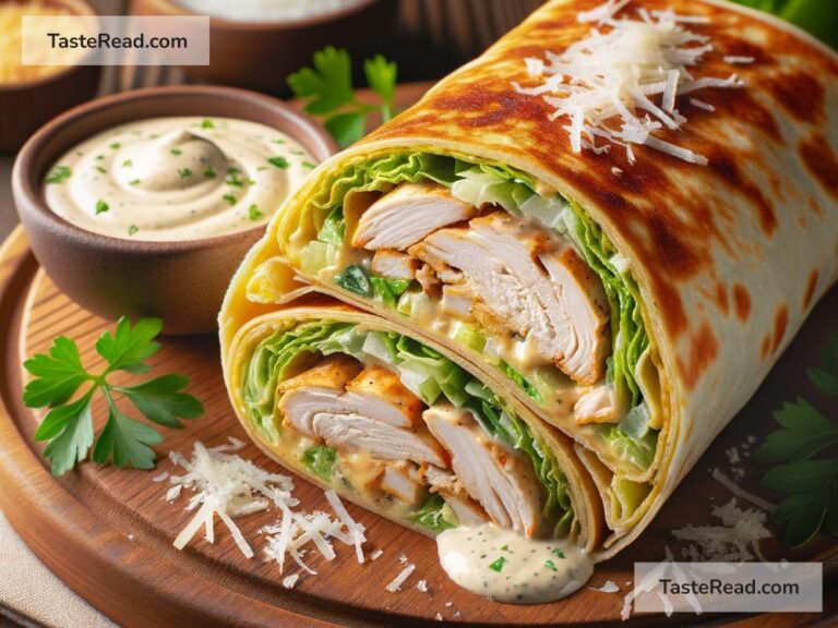 how to create a classic chicken Caesar wrap