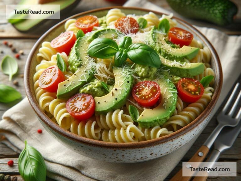 how to create a creamy avocado pasta