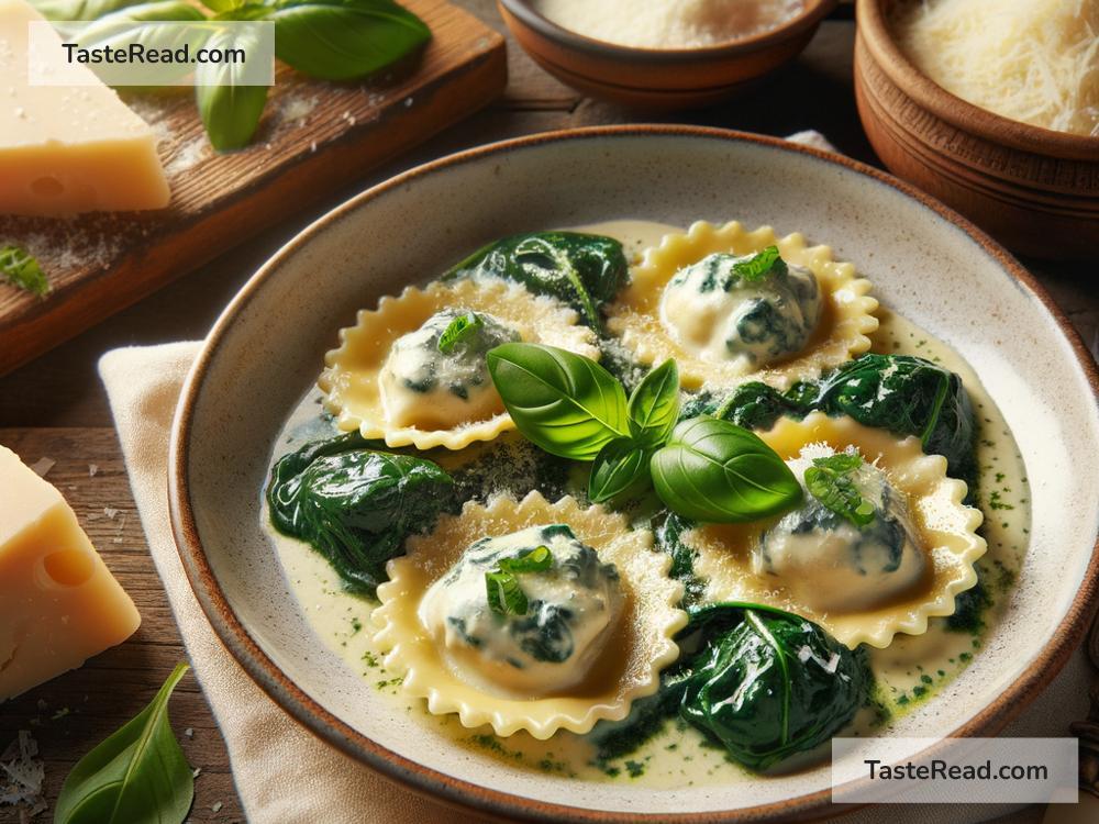 how to create a creamy spinach and ricotta ravioli