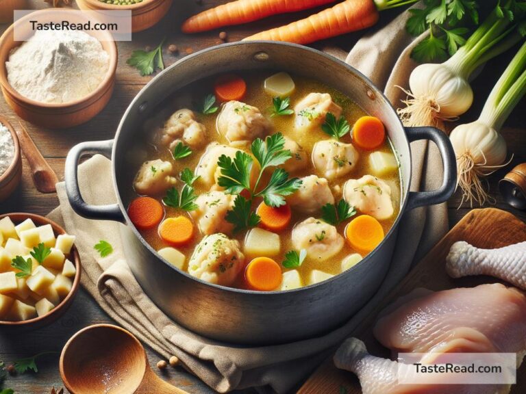 how to create a hearty chicken and dumpling stew