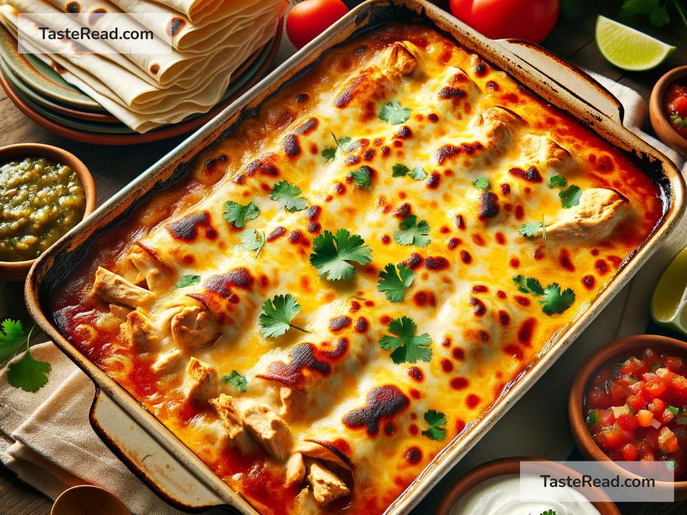 how to create a hearty chicken enchilada bake