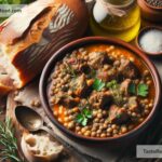 how to create a hearty lamb and lentil stew