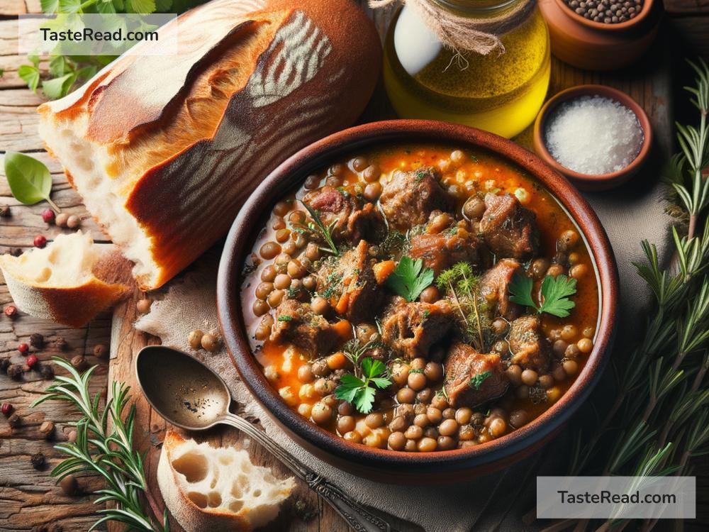 how to create a hearty lamb and lentil stew