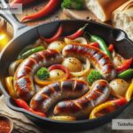 how to create a hearty sausage and pepper skillet