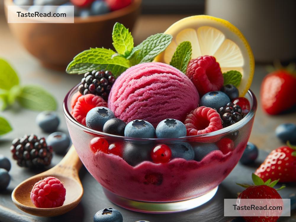 how to create a refreshing berry sorbet
