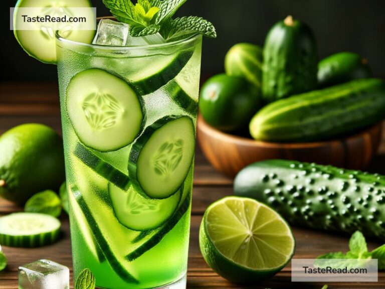 how to create a refreshing cucumber lime cooler