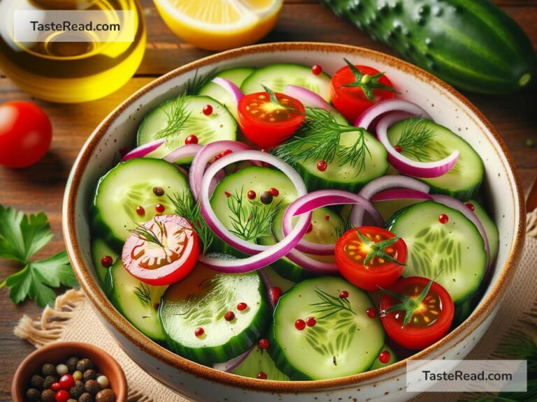 how to create a refreshing cucumber salad