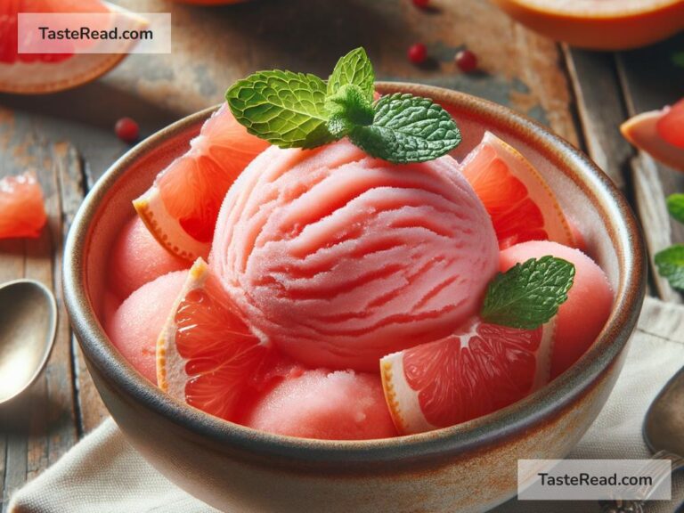how to create a refreshing grapefruit sorbet