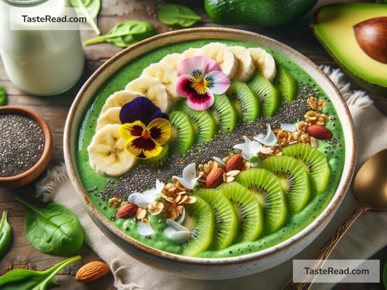 how to create a refreshing green smoothie bowl