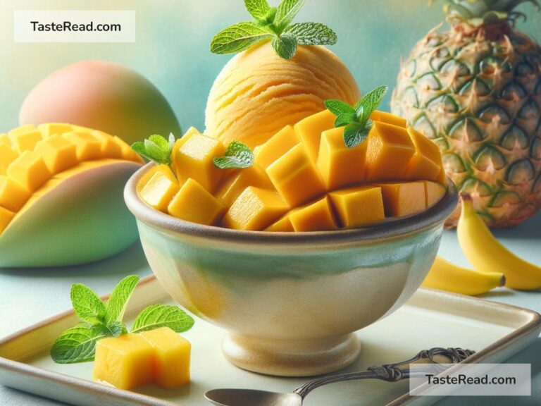how to create a refreshing mango sorbet