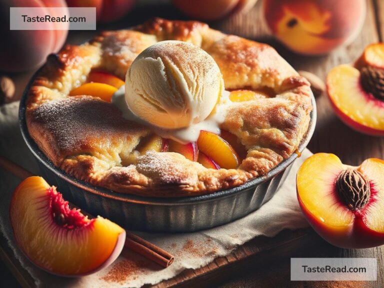 how to create a refreshing peach cobbler