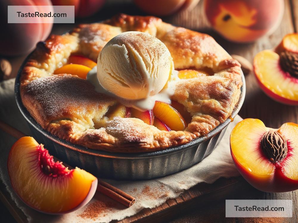 how to create a refreshing peach cobbler