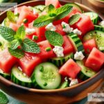 how to create a refreshing watermelon cucumber salad