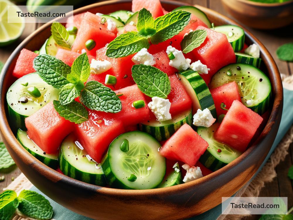 how to create a refreshing watermelon cucumber salad