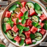 how to create a refreshing watermelon mint salad