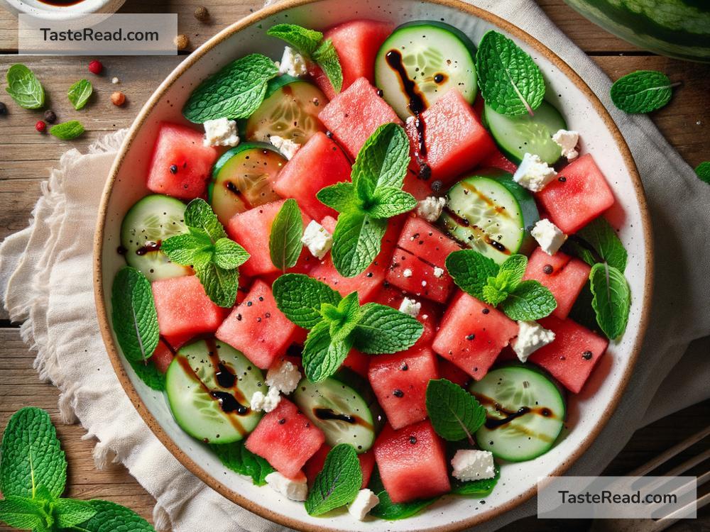 how to create a refreshing watermelon mint salad