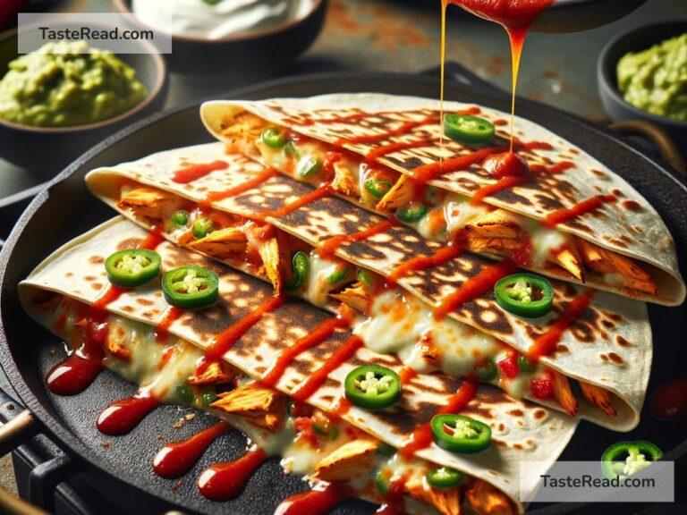 how to create a spicy chicken quesadilla