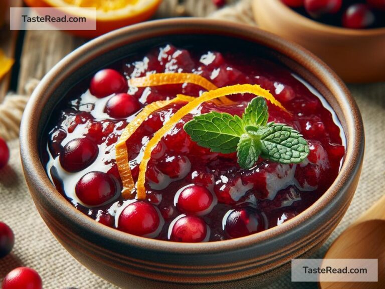 how to create a tangy cranberry sauce
