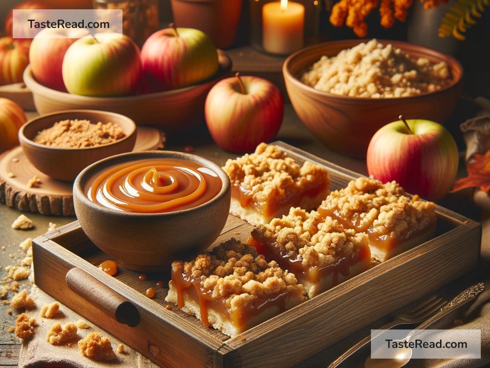 How to create buttery caramel apple crumble bars