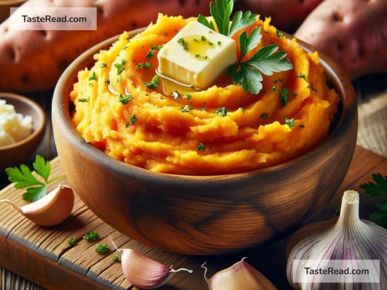 How to create buttery garlic mashed sweet potatoes